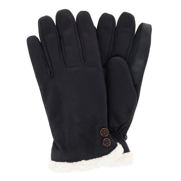 Isotoner Women's Microfiber Winter Glove with Button Detail - Picture 1 of 4